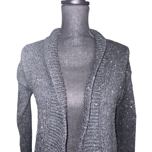 Loft Petite Marl Open Front Cardigan - Picture 2 of 7